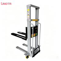 Chariot élévateur électrique portable à forte demande, capacité de charge 1000 kg, hauteur de levage 1,6 m, avec batterie lithium-ion 48V15AH