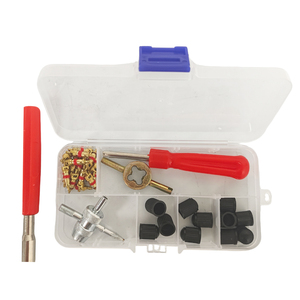 Kit d'outils de réparation pour l'installation de valves de pneus magnétiques pour voitures et vélos, ensemble de 34 pièces, combinaison multifonctionnelle pour moto - Product Image 1