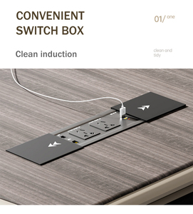 明夢現代オフィス家具高級その他オフィス家具CEOデスク社長L字型エグゼクティブオフィスデスク - Product Image 6