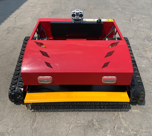 Tondeuse industrielle rouge sur chenilles, largeur de coupe 1000 mm, autopropulsée, à essence, robot tondeuse tout-terrain - Product Image 4