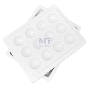 Material acrílico de porcelana de laboratorio Dental, polvo de cerámica de 12 agujeros/caja de sombra de mezcla de resina/cubierta/paleta oral - Product Image 4