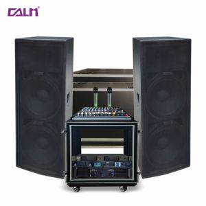 Sistema de PA Completo de 1400w con 2 Altavoces Dobles de 15 Pulgadas, Amplificador y Estuches de Transporte para Eventos al Aire Libre, Altavoz de Audio Profesional M215 - Product Image 1