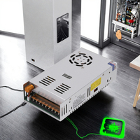 Alimentation industrielle à sortie unique réglable avec affichage numérique AC110/220V DC0-48V 10Amp 480W 500Watt SMPS TTW-480-48DD 90%