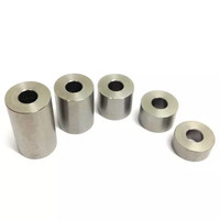 Entretoise ronde creuse en aluminium et acier inoxydable avec finition argentée, pièces usinées CNC industrielles personnalisées OEM