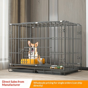 Jaula Plegable de Alambre de Hierro para Perros y Gatos, Jaula para Mascotas Pequeñas y Medianas para Uso Doméstico en Interiores - Product Image 4