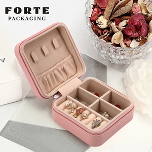 FORTE 'jewerly' organizer boxes fashion leather travel jewelry case 'jewlery''s warehousing - Product Image 1