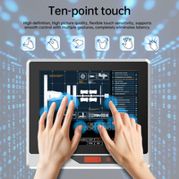 12 " Industrial Touchscreen Panel PC Embedded Wall Mount Fanless IP65 Linux Debian/Ubuntu Wi-Fi USB for Factory & Signage