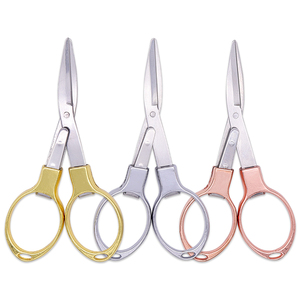 New Fishing Hộ Gia Đình Pocket Cắm Trại Di Động Chuyến Đi Thép Không Gỉ Multitool Nhỏ Rose Gold Folding <span class=keywords><strong>Scissors</strong></span> - Product Image 2