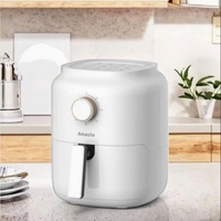 Friteuse à air électrique moderne de haute qualité, capacité 3.1-4.0L, panneau à bouton carré en plastique, fonction sans huile, usage domestique, pour la cuisson