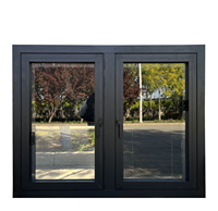 Ventanas Abatibles Modernas de Aleación de Aluminio Penjoy con Doble Acristalamiento, Triple Aislamiento Térmico y Malla de Fibra de Vidrio