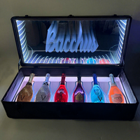 Valise LED personnalisée pour 6 bouteilles de champagne, présentoir VIP pour bouteilles de vin, idéale pour bars, discothèques et salons