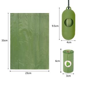 Eco-Friendly <b>Compostable</b> Dog Poop <b>Bags</b> Biodegradable Cornstarch Custom 120 Counts 8 Rolls Plan Wholesale Plastic Poop <b>Bags</b> - Product Image 2