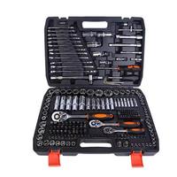 Kit d'Outils Complet 216 Pièces pour Réparation Automobile: Clé à Cliquet, Acier, DIY, Mécanique Auto et Maison