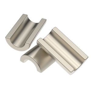 מגנטים ניאודימיום N35 בצורת קשת ארוכה, מגנט תעשייתי למנוע, מצופים אבץ/ניקל, סטייה של 0.05 מ\\\"מ - Product Image 4