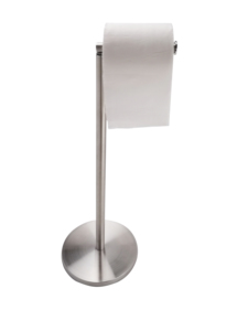 Soporte de almacenamiento de papel para el inodoro, accesorio de <span class=keywords><strong>color</strong></span> plateado con soporte móvil - Product Image 3