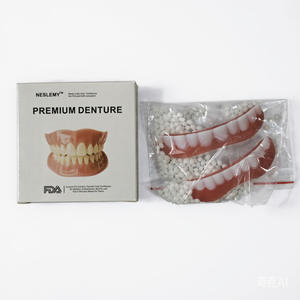 Cubierta Superior e Inferior <span class=keywords><strong>para</strong></span> Dientes Postizos, Carillas Perfect Smile, Ajuste Cómodo, Pasta Flexible <span class=keywords><strong>para</strong></span> Dentaduras, Aparatos Ortodóncicos <span class=keywords><strong>para</strong></span> Doble - Product Image 1