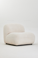 Mobilier de maison moderne nordique confortable canapé beige doux chaise design minimaliste loisirs canapé simple chaise