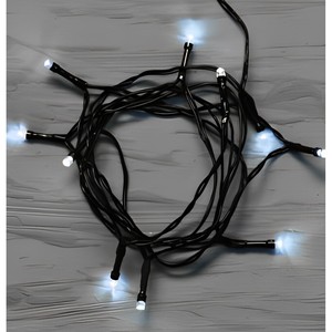 35 LUMIÈRES DE NOËL BLANCHES FIXES À LED AVEC TRANSFORMATEUR 5,25+1,5MT - Product Image 1