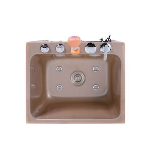 Moderno nuevo diseño de fábrica al por mayor independiente bañera de aseo para perros Pet Spa Whirlpool acrílico masaje bañera para mascotas - Product Image 3