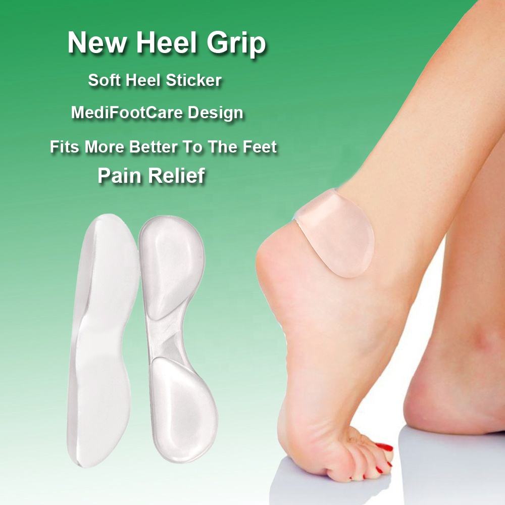 6 Impugnature Tacco In Pelle Scamosciata Tappetino Protezioni Piedi Gel - Foto 10