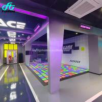 Salle de sport, aire de jeux intérieure et extérieure, salle de jeux active, jeux de sol LED 30x30cm, jeux de sol interactifs, jeu d'activation, facile à installer