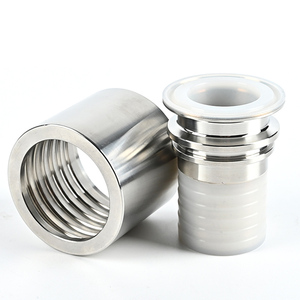 PTFE kẹp ống chân uốn thân SS304 SS316L thép không gỉ lót ptfem Hose Adaptor ODM/OEM vệ sinh ống lắp DN15-DN80 - Product Image 1