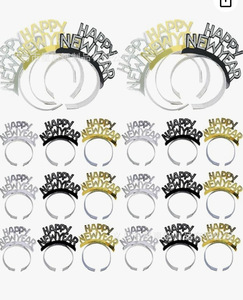 2025 Trang Trí Kit Hạnh Phúc Năm Mới Headband Nón Mũ Blowouts Hạt Vòng Cổ Cho 2025 Năm Mới Eve Nguồn Cung Cấp Bên - Product Image 1