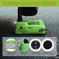 Kit de cric électrique pour voiture 5 tonnes 12V, cric hydraulique