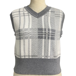 เครื่องถักไหมพรมคอวีของผู้หญิงเสื้อสเวตเตอร์ถักเรียบแฟชั่นอบอุ่นลำลองฤดูหนาวกำหนดขนาดได้เอง - Product Image 1