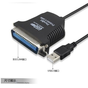 <b>Usb</b> To Parallel Printer Cable 36 Pin For Laptop And Desktop Computer - Product Image 3