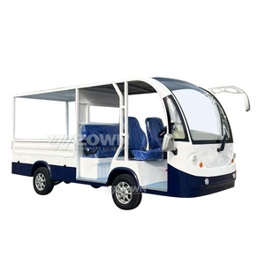 Bus électrique semi-fermé pour visites touristiques avec fenêtres flexibles, véhicule utilitaire pour parcs et transport de marchandises - Product Image 4