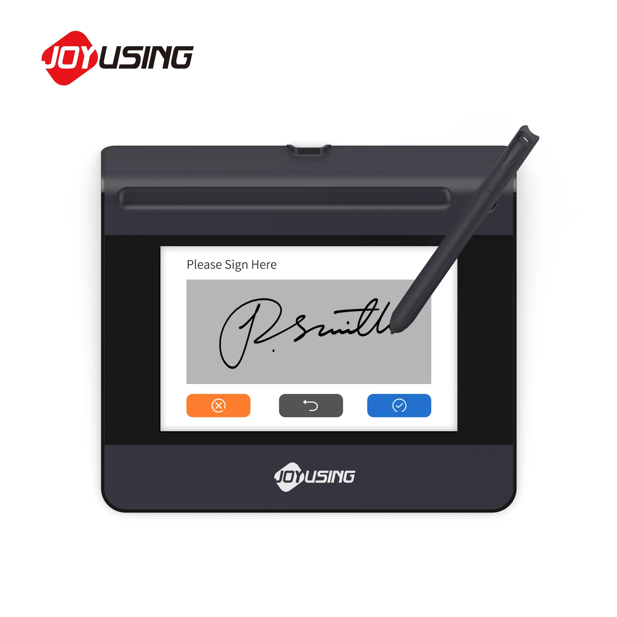 Almohadilla de firma electrónica Joyusing Sp550, almohadilla de escritura barata OEM avanzada con bolígrafo para verificación de identidad multiusos