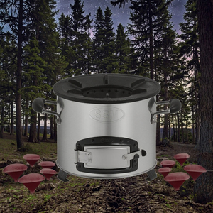 Modern Lightweight Stainless Steel Eco-Friendly Smokeless Charcoal <b>Stove</b> with 2-Year Warranty for Outdoor Use - Product Image 3