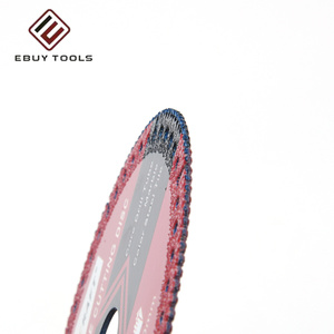 125mm 110mm 4 pouces coupe-métal Turbo brasé diamant scie <span class=keywords><strong>disques</strong></span> de lame de coupe pour fer acier carré Cube acier inoxydable - Product Image 6