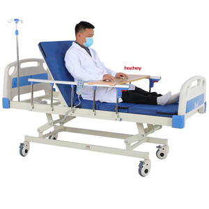 HOCHEY MEDICAL propose un lit <span class=keywords><strong>médical</strong></span> à prix super bas avec trois fonctions et un sommier perforé rayé. - Product Image 6