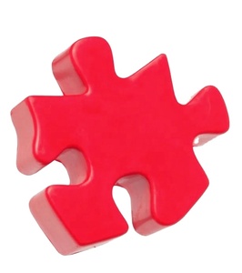 Balles anti-stress en mousse PU en forme de puzzle, cadeaux promotionnels personnalisés avec logo - Product Image 1