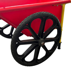 Carrinho De Mão De Duas Rodas De Metal De Grande Capacidade Customizável OEM Pequeno Jardim Dump Handcart Construção Handcart - Product Image 5