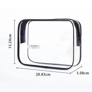 Bolsa de Cosméticos de PVC de Alta Transparencia, Organizador de Maquillaje Portátil de Viaje, Bolsa de Aseo Multifuncional Impermeable - Product Image 5