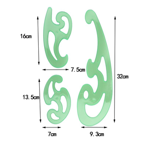 La courbe française flexible transparente s'adapte aux croquis complexes Expérience de dessin lisse - Product Image 3