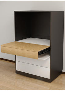 Rail de rallonge télescopique en aluminium coulissant invisible GQK, montage latéral, pour bureau à domicile, gain de place - Product Image 3