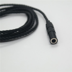 Cable de extensión de auriculares trenzado de cuatro hilos, duradero, de 3,5mm, macho a hembra, 1M, Cable de Audio trenzado negro para dispositivos digitales - Product Image 2