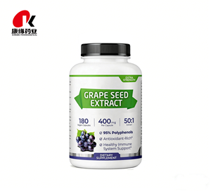 <span class=keywords><strong>Capsules</strong></span> de protection antioxydante à marque privée OEM, certifiées ISO22000 et KOSHER, supplément naturel d'extrait de pépins de raisin en gélules dures - Product Image 2