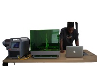 Machine de découpe laser à fibre CNC 4 axes refroidie par air de précision 700W pour métal avec prix compétitif
