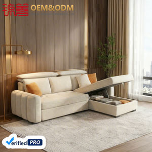 Ghế <span class=keywords><strong>sofa</strong></span> giường đa năng hiện đại, có tựa lưng, mẫu mới, giá rẻ, chất liệu vải, có thể kéo ra và mở rộng, dành cho phòng khách - Product Image 5