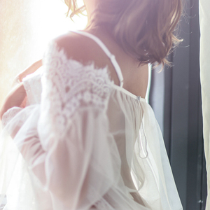 Babydoll Trasparente Sexy Bianco e Nero, Lingerie Seducente - Product Image 4