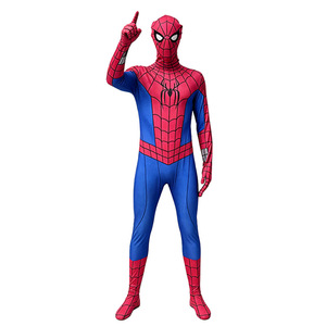 Costume Spider-Man Peter Parker, combinaison rouge et bleue, cosplay, Halloween, taille adulte L - Product Image 1