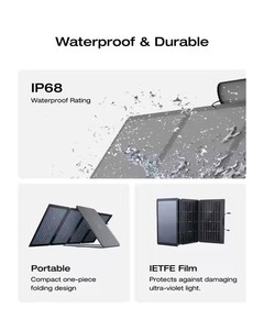 Para <span class=keywords><strong>ECOFLOW</strong></span> <span class=keywords><strong>RIVER</strong></span> 2 <span class=keywords><strong>Pro</strong></span> 768Wh estación de energía portátil y Panel Solar portátil de 160W con 4 salidas de CA controlador MPPT energía del coche - Product Image 3