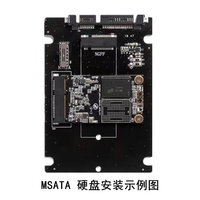 Convertidor M2 mSATA a SATA SSD M2 mSATA a SATA3 SSD, adaptador de unidad de estado sólido