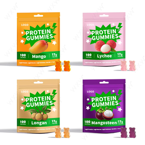 OEM diyet takviyesi ürünleri <span class=keywords><strong>Protein</strong></span> ve fiber Gummies doğal ahududu yüksek <span class=keywords><strong>Protein</strong></span> kas kazanç Gummies ile 17g <span class=keywords><strong>Protein</strong></span> - Product Image 4