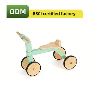 <span class=keywords><strong>Tricycle</strong></span> personnalisé pour tout-petits avec quatre roues silencieuses, mini vélo d'équilibre en <span class=keywords><strong>bois</strong></span> pour bébé, trottinette pour enfants, jouet à roulettes pour enfants de 1 an - Product Image 2